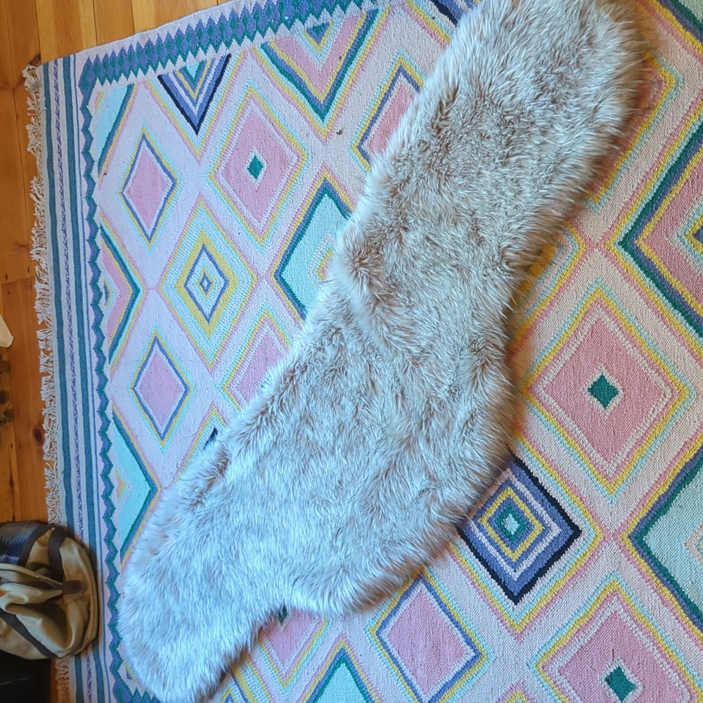 Faux fur shrug/wrap